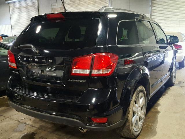 3C4PDCDG6ET287480 - 2014 DODGE JOURNEY LI BLACK photo 4