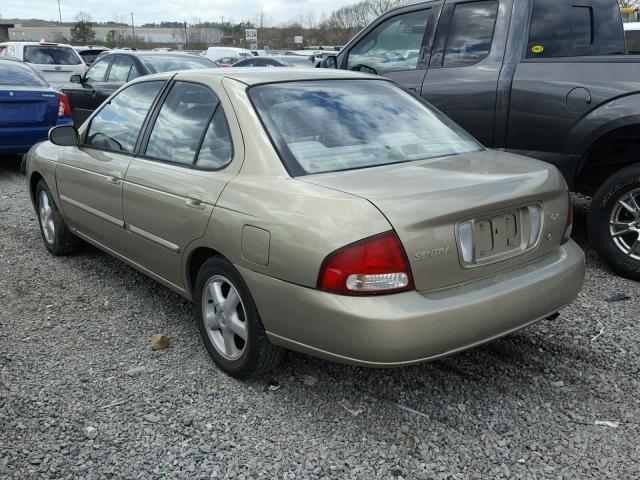 3N1CB51D2YL319987 - 2000 NISSAN SENTRA BAS GOLD photo 3