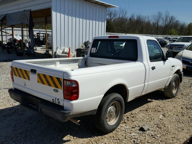 1FTYR10D75PA32704 - 2005 FORD RANGER WHITE photo 4