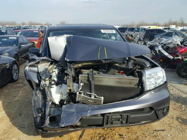 5FNYF4H26EB054782 - 2014 HONDA PILOT LX SILVER photo 7