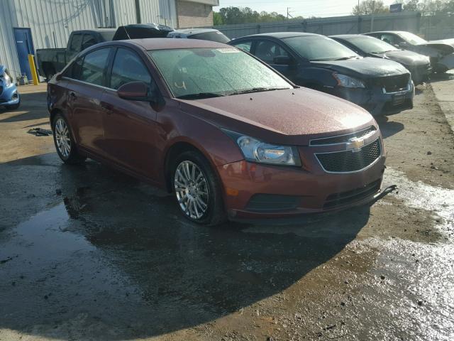 1G1PJ5SC3C7347858 - 2012 CHEVROLET CRUZE ECO MAROON photo 1