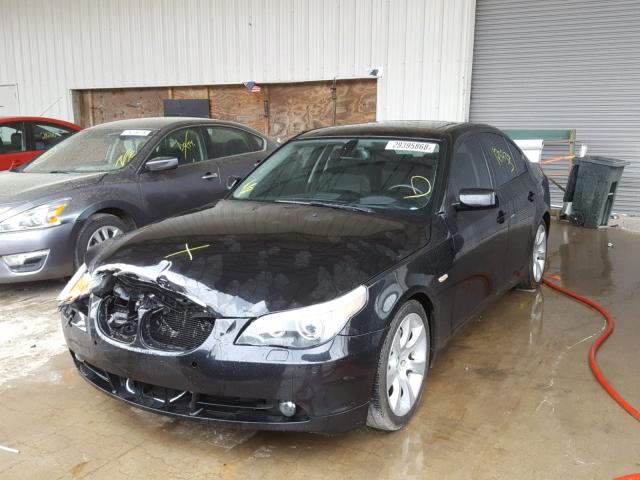 WBANB53577CP06439 - 2007 BMW 550 I BLACK photo 2