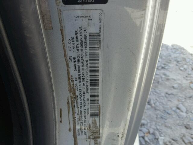 3VWSF31Y36M300826 - 2006 VOLKSWAGEN NEW BEETLE 灰色 照片 10