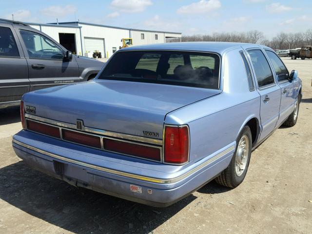 1LNLM81W0SY721938 - 1995 LINCOLN TOWN CAR E BLUE photo 4