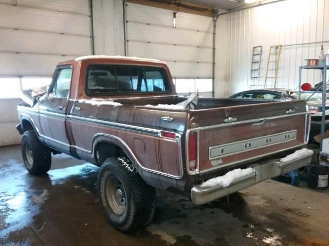 F14SRCA4550 - 1978 FORD F150 4X4 BROWN photo 3