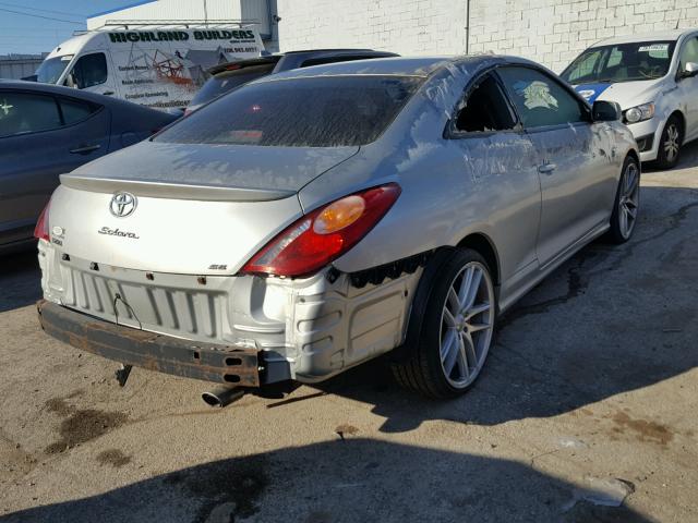 4T1CE38P34U778174 - 2004 TOYOTA CAMRY SOLA SILVER photo 4