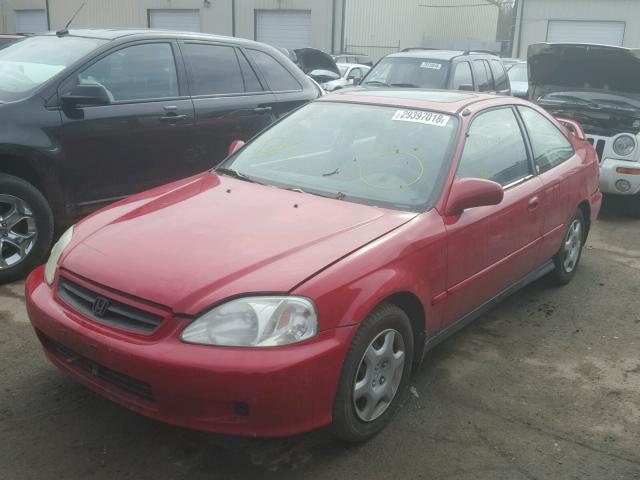 1HGEJ8247YL067854 - 2000 HONDA CIVIC EX RED photo 2