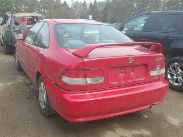 1HGEJ8247YL067854 - 2000 HONDA CIVIC EX წითელი ფოტო 3