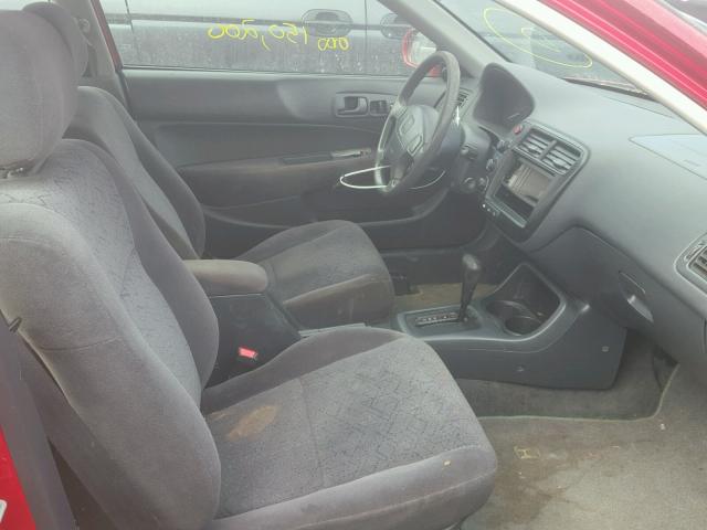 1HGEJ8247YL067854 - 2000 HONDA CIVIC EX წითელი ფოტო 5