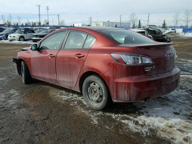 JM1BL1S53A1128968 - 2010 MAZDA 3 S RED photo 3