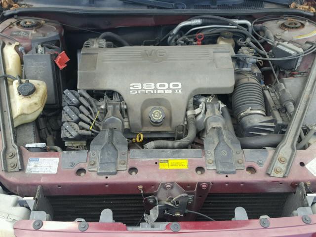 2G4WB52K0V1445250 - 1997 BUICK REGAL LS 勃艮第红 照片 7