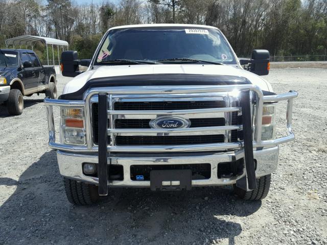 1FTSX21R09EA79148 - 2009 FORD F250 SUPER WHITE photo 9