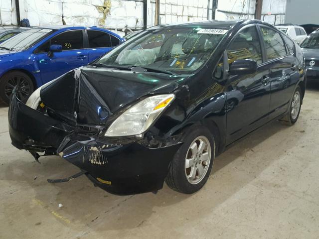 JTDKB20U340014546 - 2004 TOYOTA PRIUS BLACK photo 2