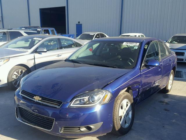 2G1WT58KX79239066 - 2007 CHEVROLET IMPALA LT BLUE photo 2