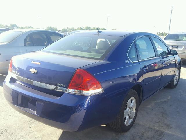 2G1WT58KX79239066 - 2007 CHEVROLET IMPALA LT BLUE photo 4