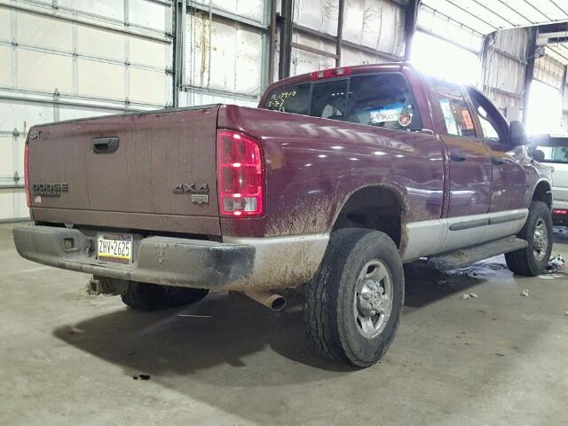 3D7KU28D83G784983 - 2003 DODGE RAM 2500 S BURGUNDY photo 3