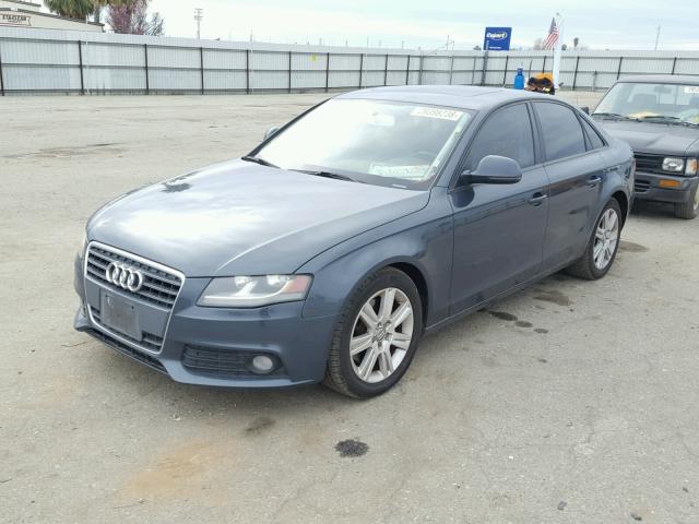 WAUJF78K79N069539 - 2009 AUDI A4 PREMIUM BLUE photo 2