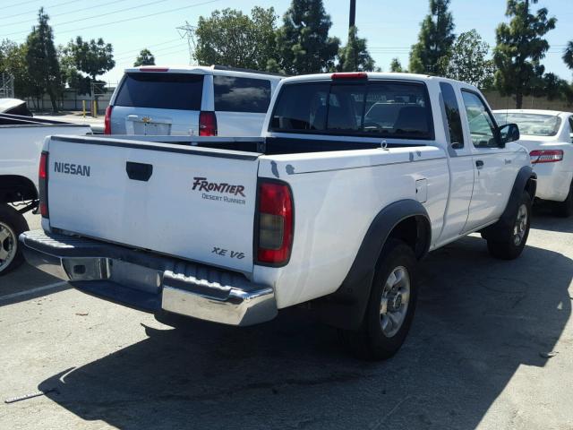 1N6ED26TXYC321705 - 2000 NISSAN FRONTIER K WHITE photo 4