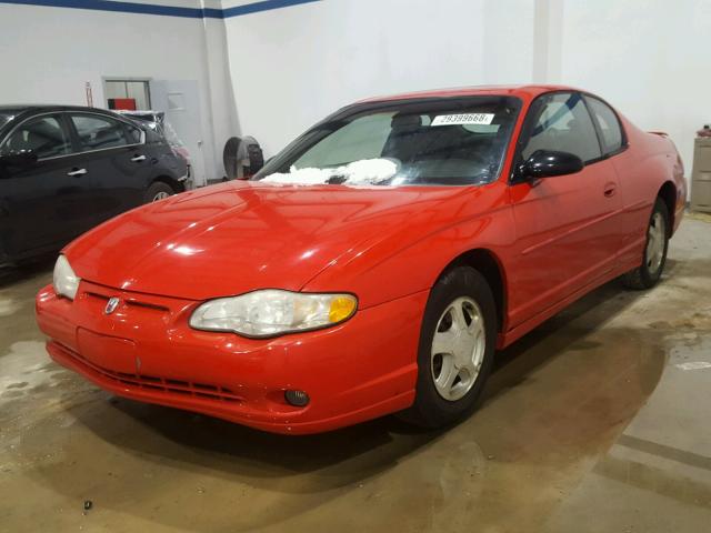 2G1WX12K1Y9224964 - 2000 CHEVROLET MONTE CARL RED photo 2