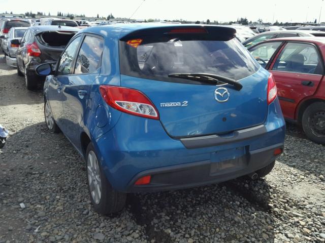 JM1DE1LZXC0140662 - 2012 MAZDA MAZDA2 BLUE photo 3