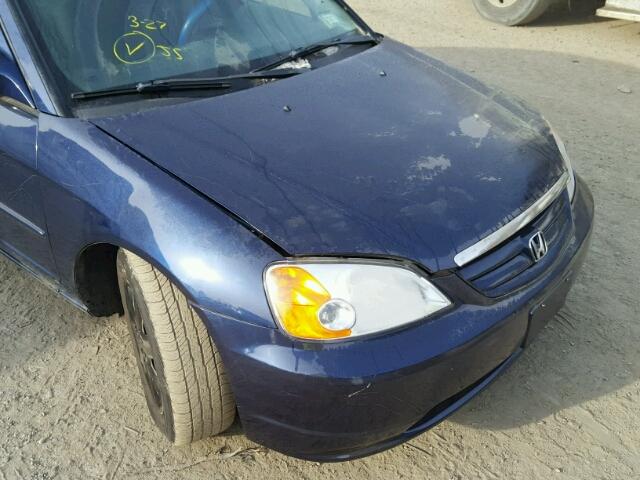 2HGES26733H503412 - 2003 HONDA CIVIC EX ლურჯი ფოტო 9