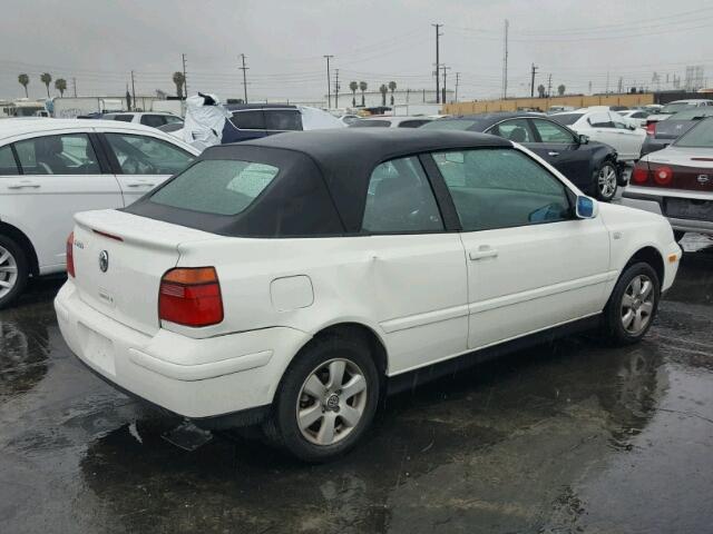 3VWDC21V81M815606 - 2001 VOLKSWAGEN CABRIO GLX WHITE photo 4