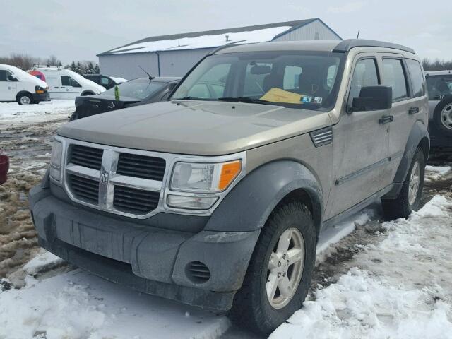 1D8GU28K57W739619 - 2007 DODGE NITRO SXT TAN photo 2