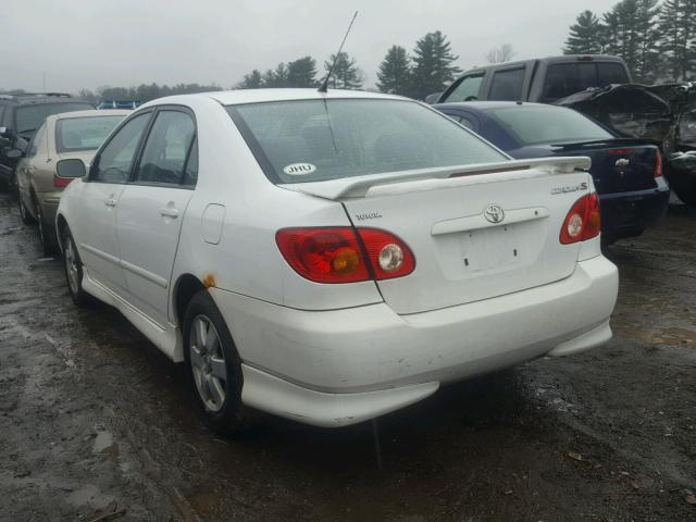 1NXBR32E73Z087901 - 2003 TOYOTA COROLLA S WHITE photo 3