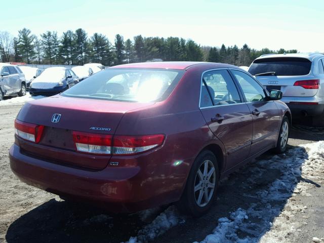 1HGCM66553A081939 - 2003 HONDA ACCORD EX RED photo 4