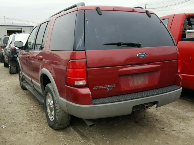 1FMZU73EX2UB92840 - 2002 FORD EXPLORER X MAROON photo 3