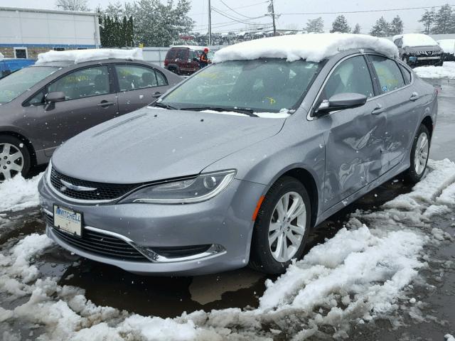 1C3CCCAB1FN504790 - 2015 CHRYSLER 200 LIMITE SILVER photo 2