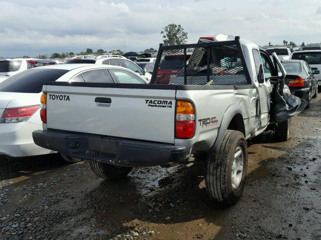 5TESN92N83Z256480 - 2003 TOYOTA TACOMA XTR SILVER photo 4