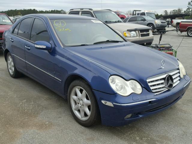 WDBRF81J53F371005 - 2003 MERCEDES-BENZ C 240 4MAT BLUE photo 1