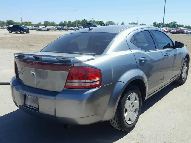 1B3LC46K28N150549 - 2008 DODGE AVENGER SE GRAY photo 4