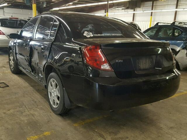1G8AJ52F33Z198275 - 2003 SATURN ION LEVEL შავი ფოტო 3
