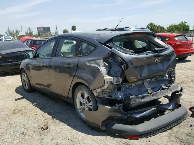 1FADP3K23EL233668 - 2014 FORD FOCUS SE GRAY photo 3