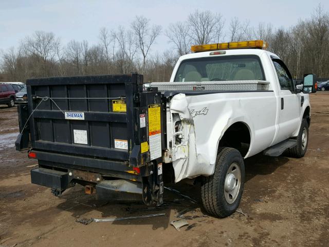 1FTWF31508ED98720 - 2008 FORD F350 SRW S WHITE photo 4