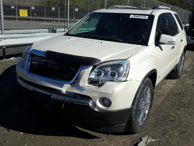 1GKLVNED6AJ175067 - 2010 GMC ACADIA SLT თეთრი ფოტო 2