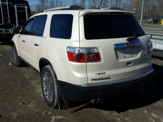 1GKLVNED6AJ175067 - 2010 GMC ACADIA SLT თეთრი ფოტო 3