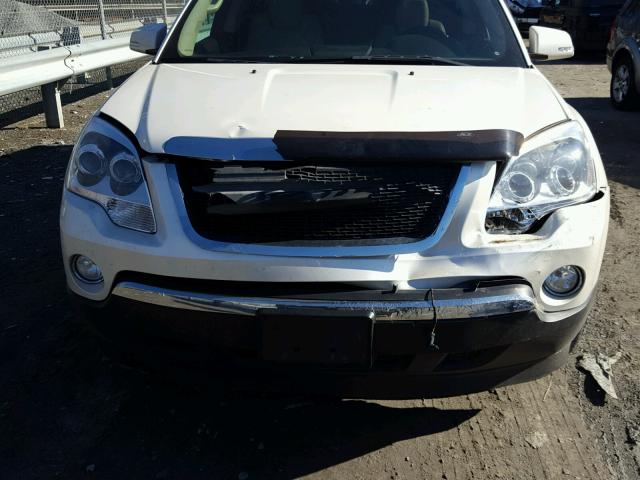 1GKLVNED6AJ175067 - 2010 GMC ACADIA SLT თეთრი ფოტო 9