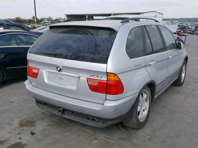 WBAFB33521LH23779 - 2001 BMW X5 4.4I SILVER photo 4