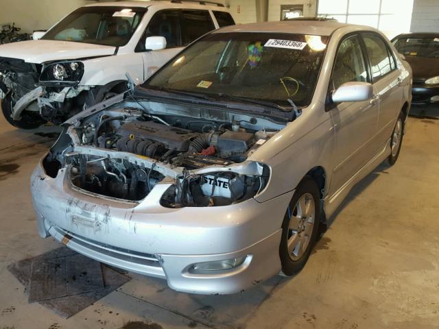 2T1BR32E05C480868 - 2005 TOYOTA COROLLA CE SILVER photo 2