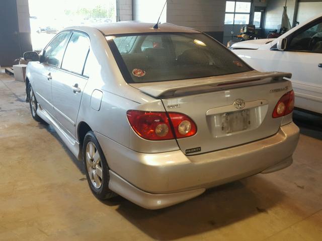 2T1BR32E05C480868 - 2005 TOYOTA COROLLA CE SILVER photo 3