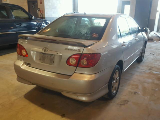 2T1BR32E05C480868 - 2005 TOYOTA COROLLA CE SILVER photo 4