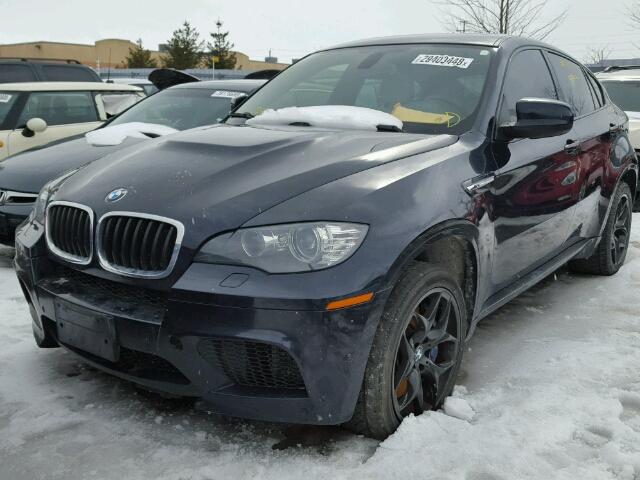 5YMGZ0C52DLL29743 - 2013 BMW X6 M BLUE photo 2
