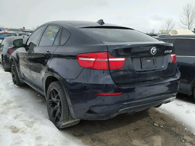 5YMGZ0C52DLL29743 - 2013 BMW X6 M BLUE photo 3