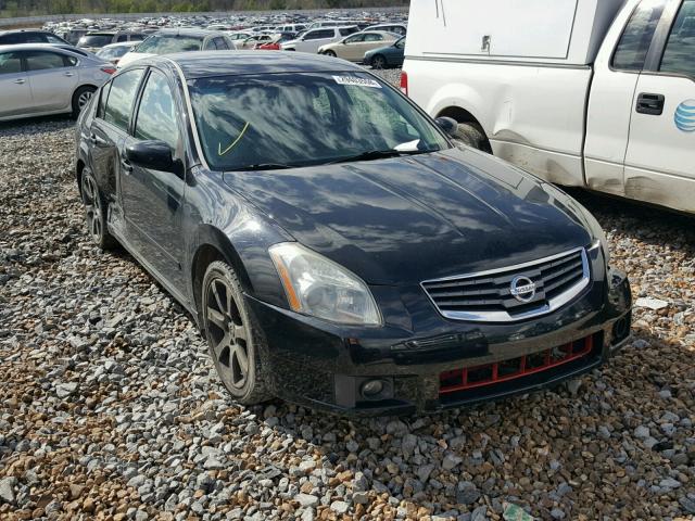 1N4BA41E78C816307 - 2008 NISSAN MAXIMA SE BLACK photo 1