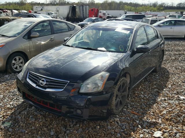 1N4BA41E78C816307 - 2008 NISSAN MAXIMA SE BLACK photo 2