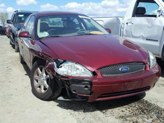 1FAFP56U86A132607 - 2006 FORD TAURUS SEL BURGUNDY photo 1