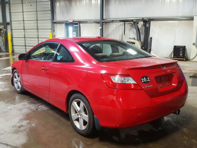 2HGFG12847H571772 - 2007 HONDA CIVIC EX Qırmızı foto 3